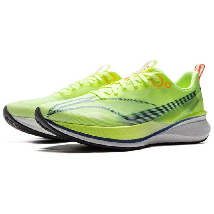 New LiNing Red Hare 8PRO Slip Resistant Cushioning Rebound Low Top Casual Running Shoes Men's Neon Yellow Green ARPV003-4