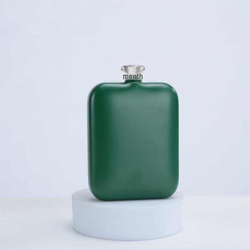 6oz Kare 304 Paslanmaz Çelik Cep Matarası - Taşınabilir Outdoor Mini Su/Şarap Şişesi