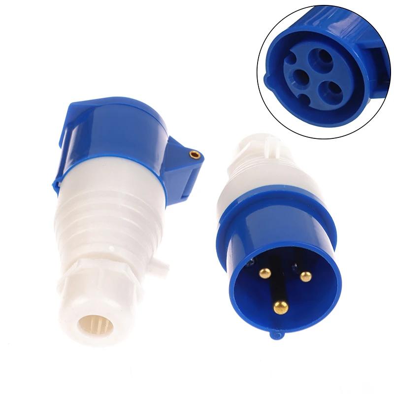 3PIN Mains Hook Up Site Socket Adapter 240v 16A Caravan Motorhome Car Connection Plug Adapter Main Plug Hook Up Site Adapter