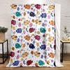 Colorful Cartoon Fish Pattern Print Blanket Soft and Cozy Perfect for the Living Room Bed Sofa or a Nap,gift