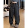 Women's Plus Size High Waist Wide Leg Jeans - Autumn/Winter Casual Loose Straight Leg Pants
