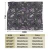 Cute Gray Purple Black Magic Goth Spooky Fleece Blanket Soft Warm Lightweight Cozy Throw Blankets for Couch Sofa Travel Camping
