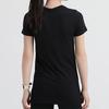 Nike T Shirts Women's Black Crew Neck Moderate Straight Fit AT4546-010
