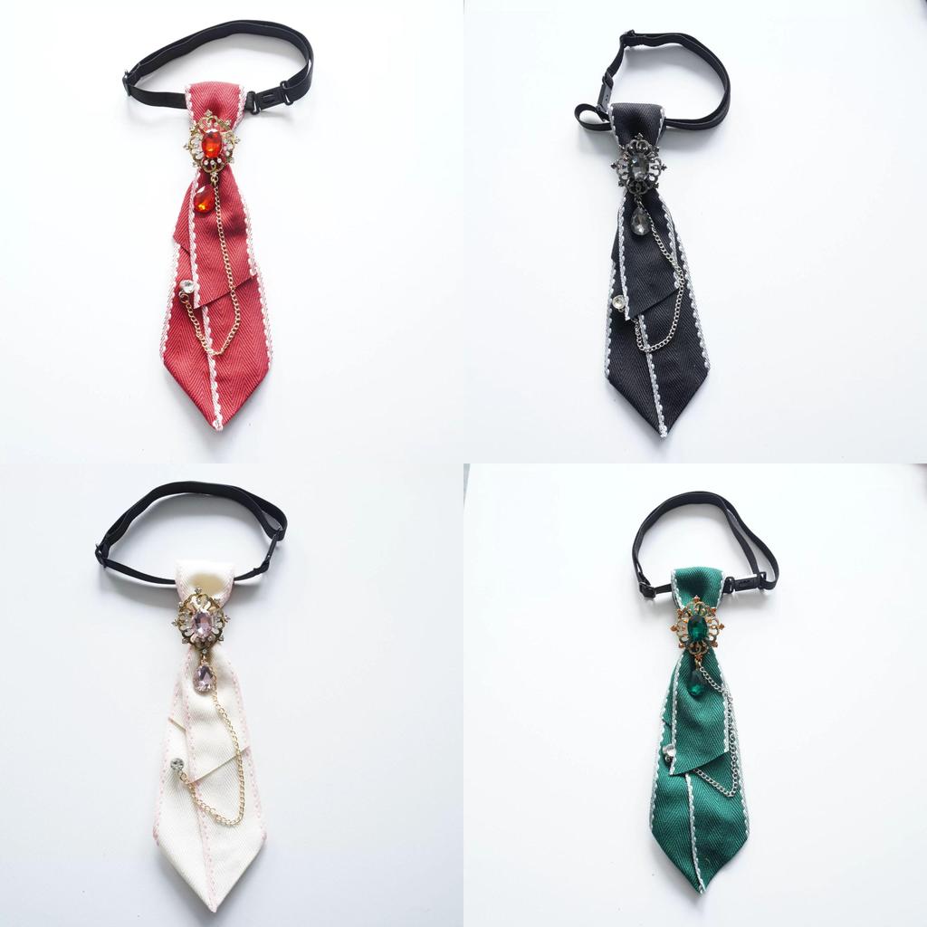 Ladies Neck Bow Tie With Sparkling Rhinestones For Office Wear And Formal Events