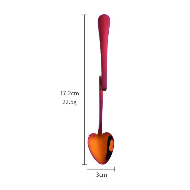 2026 Cup Coffee Spoon Heart Shape Stainless Steel Scoop Silver Sugar Dessert Spoons Gold Stirring Tea-spoon Snack Juice Tools