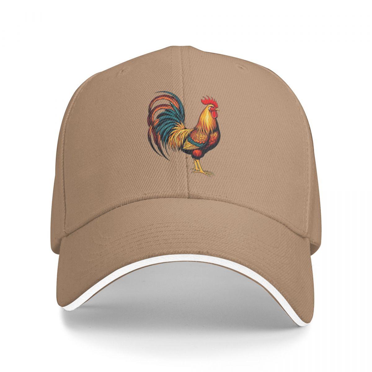 

Lifelike Rooster Denim Chicken Baseball Caps Snapback Baseball Hats Breathable Casual Casquette Outdoor for Men And Women One Size