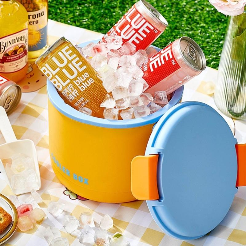 Practical Ice Cubes Tray Ice Cubes Tray Insulated Ice Bucket Ice Cubes Molds Plastic Texture for Cocktails Beverage