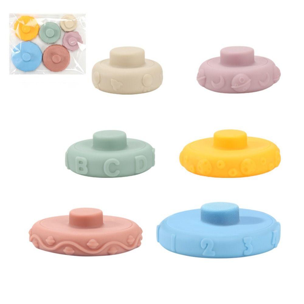 Montessori Toy Teething Toys BPA-Free Stacker Toys Educational Building Blocks  For Baby