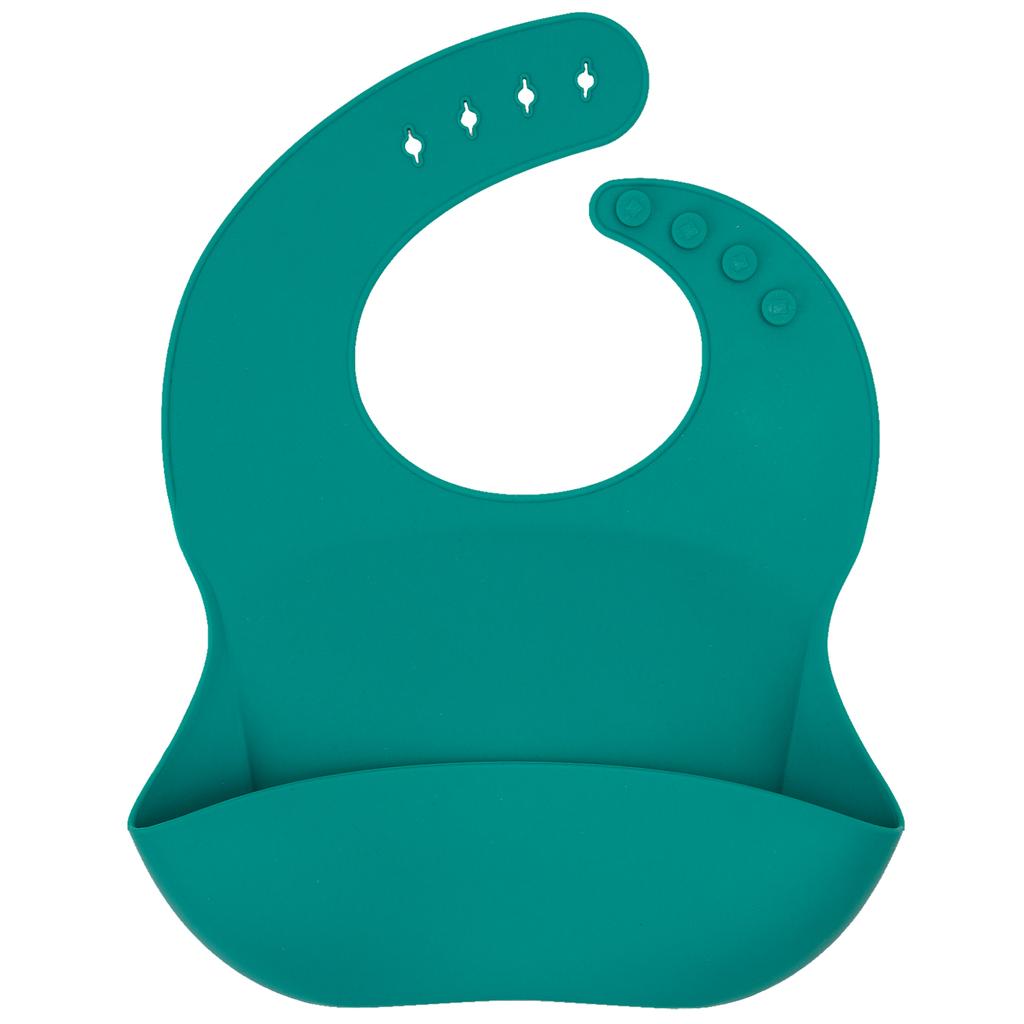 Color Kids 1PCS Silicone Baby Bibs Waterproof Feeding Accessories Food Grade Drool Bibs Newborn Burp Cloth Baby Accessories