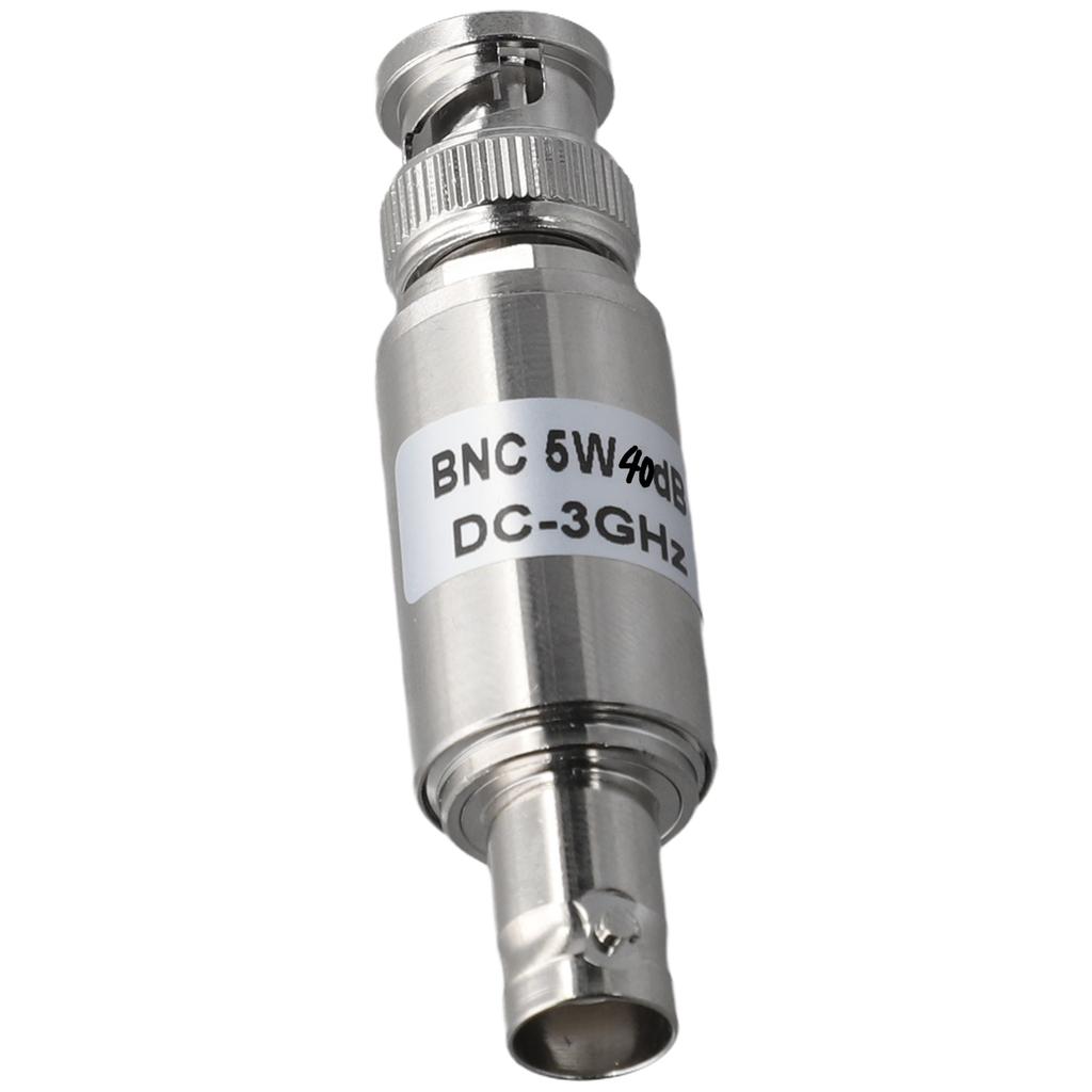 1pc DC To 3GHz 5W BNC-JK Coaxial Fixed Attenuator Male To Female 40dB Attenuation For Testing Communication Setups