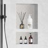 Shower Niche Ready for Tile 40.64 x 60.96 cm, Double Shelf Organizer, Square Corners Wall-inserted Niche Recessed, Sealed Protection Modern Soap