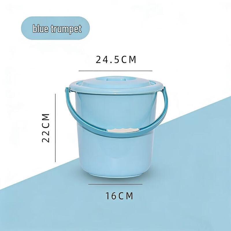Thickened Portable Plastic Storage Bucket with Lid