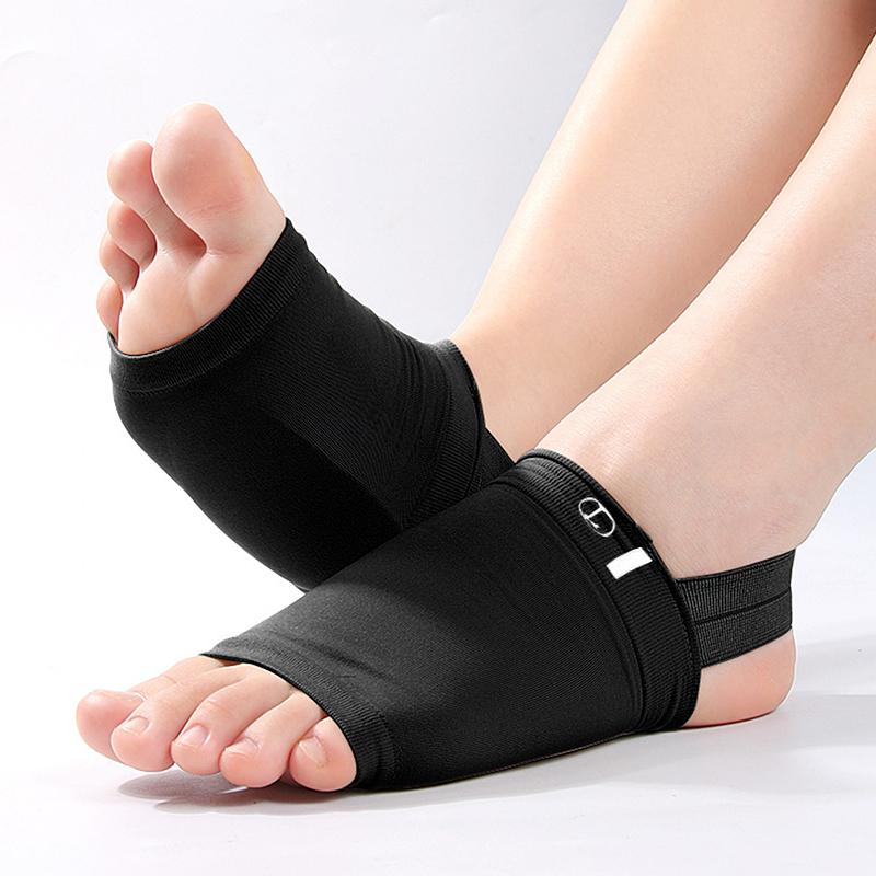 1 Paio Solette Supporto Arco Plantare in Silicone, Solette Correzione Piede Piatto, Design con Cinturino Anticollasso, Massaggio Plantare