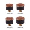 10Pcs Hard Leather Screw On Pool Cue Tips Replacement Billiard Cue Tips Pool Stick Tips Pool Sticks Accessories