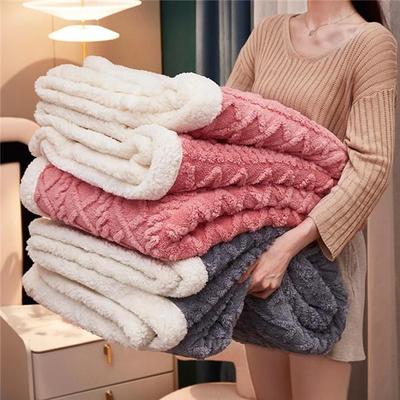 Bed Blanket Children Adults Warm Winter Blankets and Throws Thick Wool Fleece Throw Sofa Bed Cover Duvet Soft Bedspread