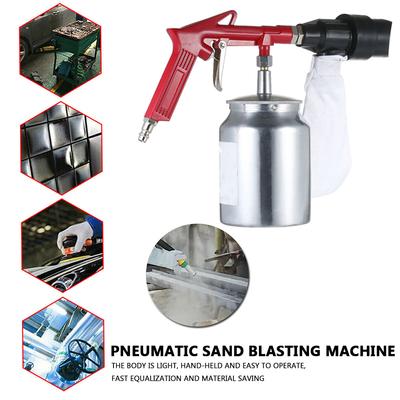 Pneumatische Rostschutz-Sandstrahlmaschine Kits Tragbare Einstellbare Sandstrahlpistole Grabstein Sprühgerät Sandstrahlmaschine 90psi