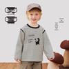Coolvami Kids Long Sleeve Puppy Stripe T-Shirt