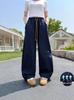 Girls' Quick-Dry Embroidered Wide-Leg Summer Pants