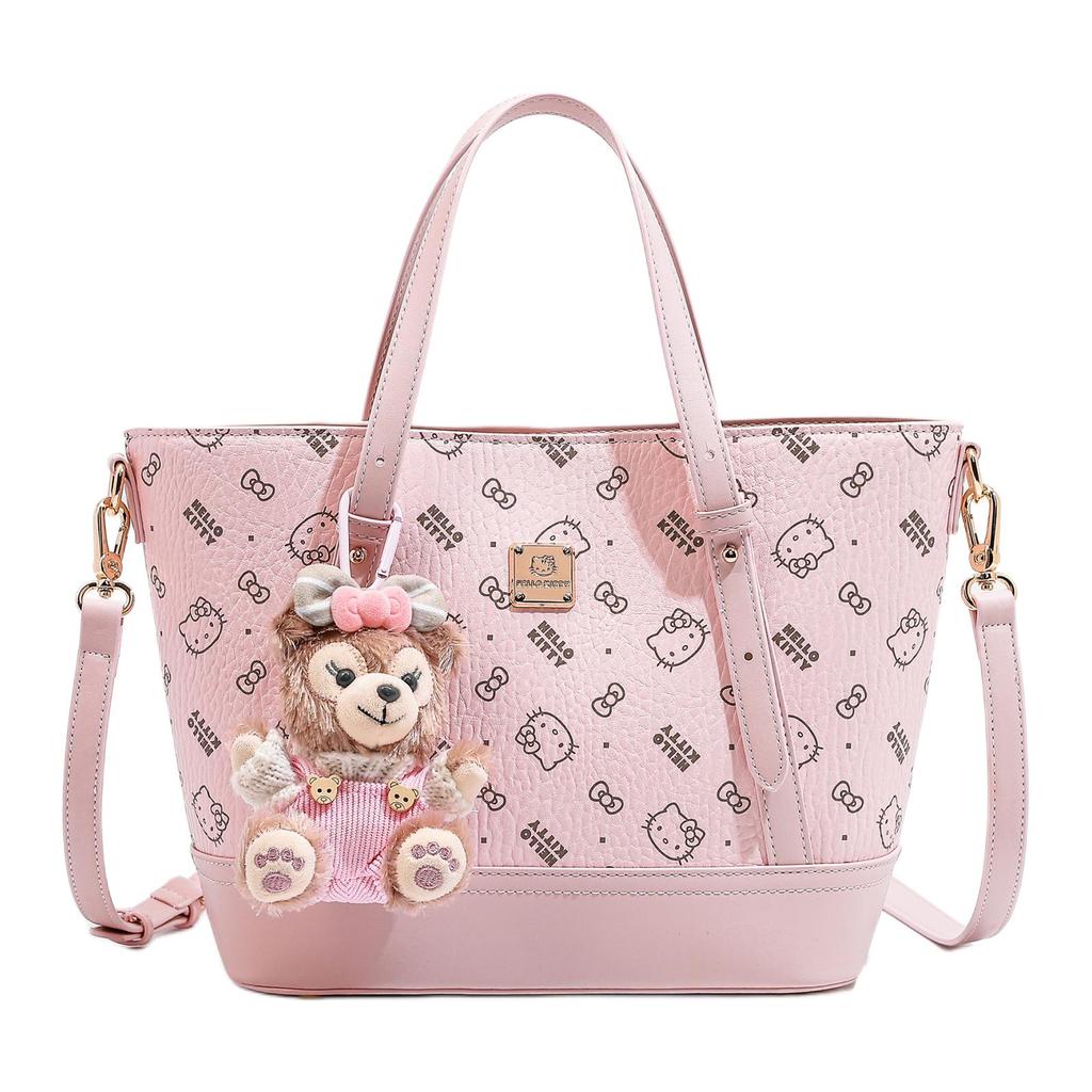New Sanrio Hello Kitty PU Basket Bag Handbag Regular Women's Pink/Brown/Milk Tea SHHF41459