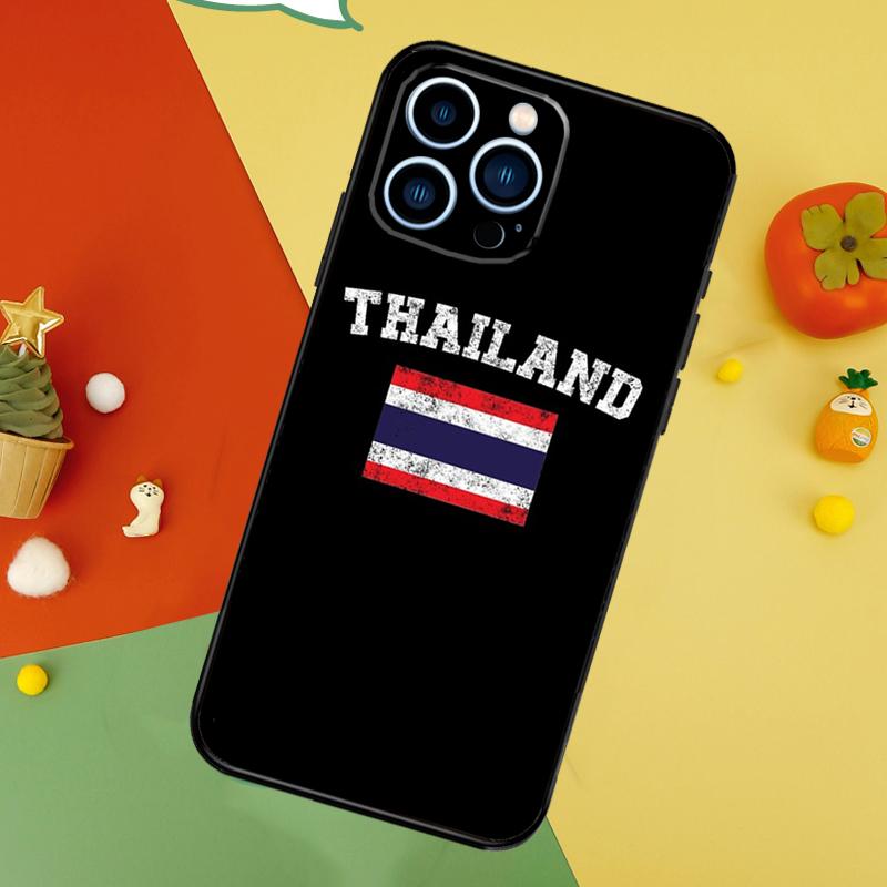 Thailand Flag & Map Phone Case Series Phone Case for iPhone 17 16 15 14 13 12 11 Series Pro Max Plus Double Layer Protection