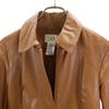 Armani Exchange 90s Old Leather Coat S Camel Women Used