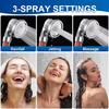 Ionic Shower Head Water Saving 3 Functions Spa Handheld Shower Combo Set