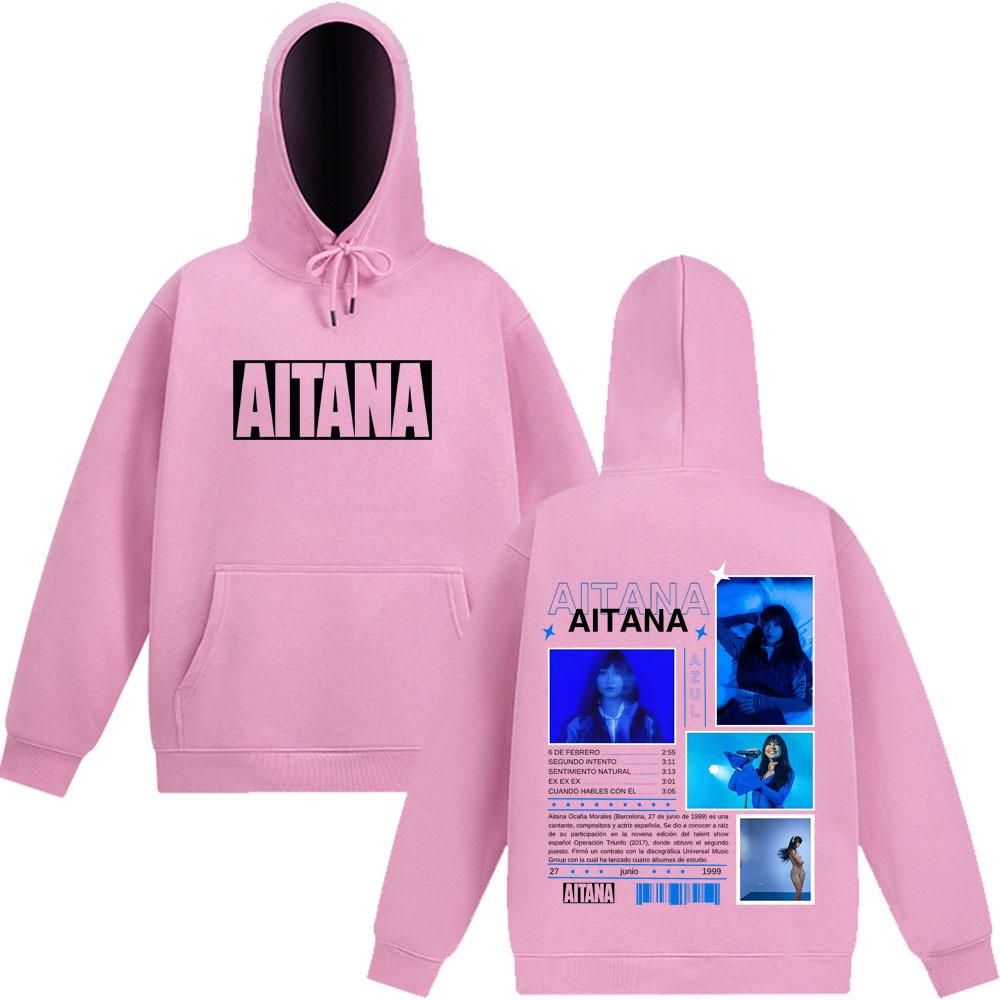 Aitanaa Cuarto Azul Album Vintage Tracksuit Men Women Fashion Long-sleeved Pullover Loose Casual Aesthetic Oversized Sweatshirt