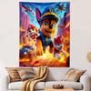 "Paw Patrol Action Adventure Scene" Patterned Tapestry Home Decor, Suitable for Bedroom and Living Room, Gift