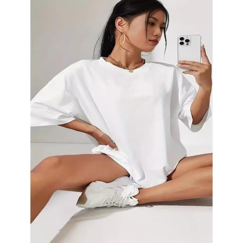 Summer Fashion Women's Printed Top Round Neck Short Sleeved T-shirts