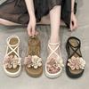 Fashion 2025 Summer New Women High Quality Fiower Women's Sandals Fashion Peep Toe Platform Casual Sandals for Women Plus Size Sandals
