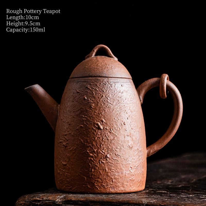 

150ML Old Rock Mud Rough Pottery Tea Pot Retro Teapot Tea Kettle Tea Ceremony Tea Making Single Pot Tea Ceremony