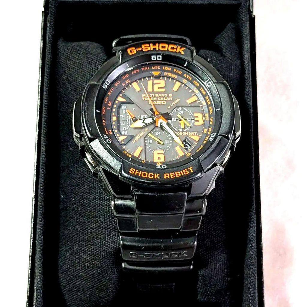 [USED] G-SHOCK GW-3000B Radio Solar Black Orange Working