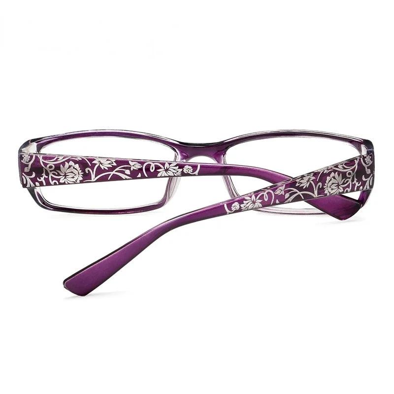 Cat Eye Reading Glasses Women Retro Presbyopic Glasses Pattern Eyeglasses Legs Resin Frame Diopter +1.0 +1.5 +2.0 +2.5 +3.0 +3.5