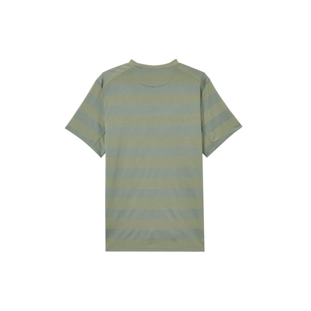 Nike Primary Stmt Ss Ext Sports Striped Breathable Short Sleeve T-Shirt Men Tops Green Gray HJ3152320