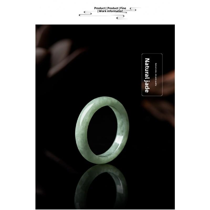 Natuurlijke jadeiet a-kwaliteit boon jade ring, set ringen voor koppels voor mannen en vrouwen, jade vingerring sieraden