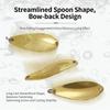 Swimming Fishing Spoons Lures Treble Hook Set Curved Hard Fish Baits Metal Construction Fishing Sequins Lures Baits