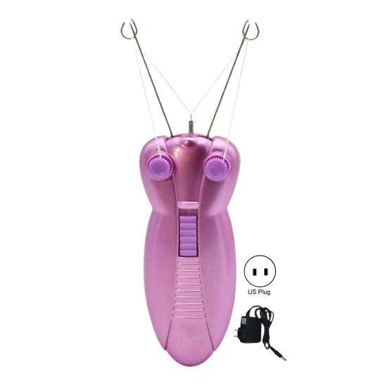 US Plug Chargeable Non-slip Handle Small Electric Hair Remover Women Painless Cotton Thread Shaver Female Body Defeatherer Beauty Instrument