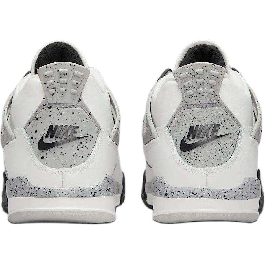 Air Jordan 4 Retro OG PS White Cement 2025 Παιδικά Αθλητικά Παπούτσια Summit-White Fire-Red Tech-Grey IB4388-100