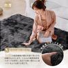 Beddiny Washable 120x160cm Comfortable Rug with 30D Urethane Fill and Unique Antibacterial and Deodorizing Rug, Black/Gray, (59.2x62.2 Inches) -