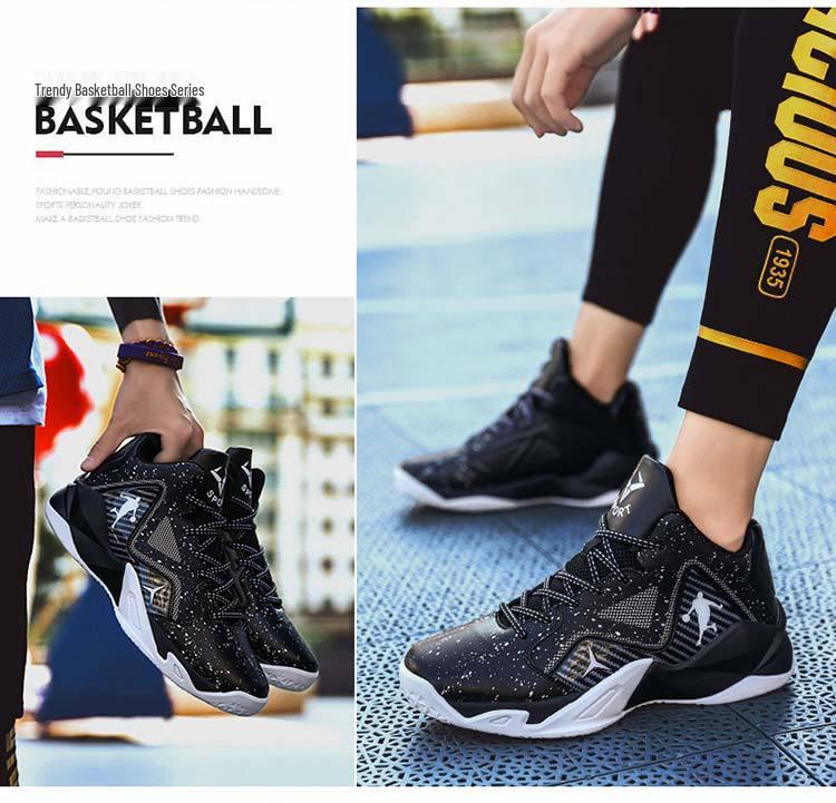 Oddychające Buty do Koszykówki dla Dzieci - Odporne na Ścieranie, Elastyczne, Antypoślizgowe, Tkanina Zapewniająca Komfort na Zewnątrz