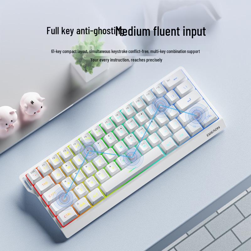 Qianxingzhe F61/F68 Portable Bluetooth Mechanical-Feel Wireless Keyboard