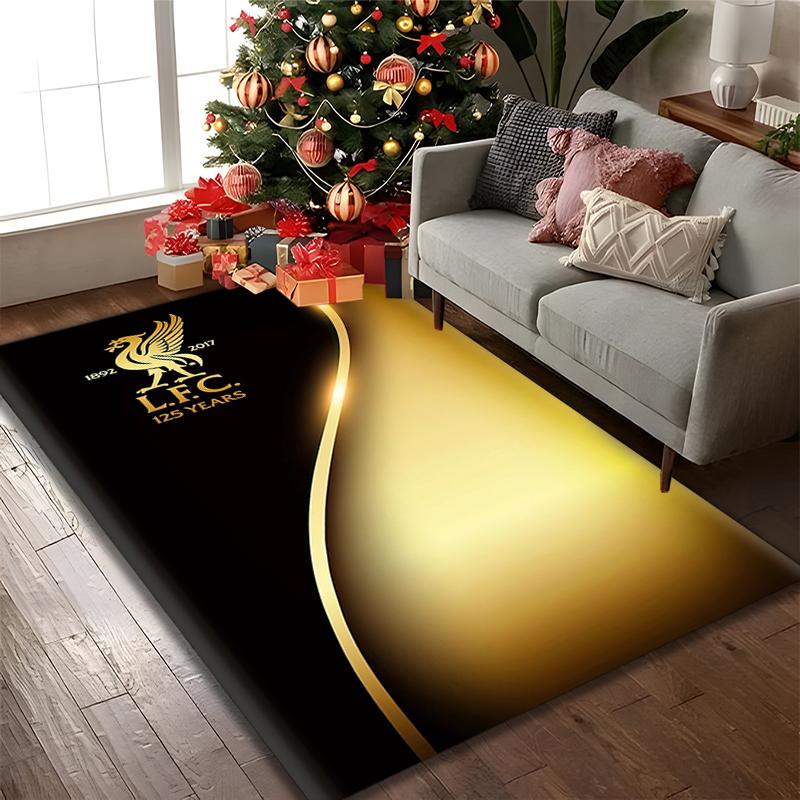 1pc Office Carpet, Liverpool FC Chair Rug, Living Room Printed Area Rug, Home Chair Floor Mat