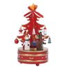 Christmas Carousel Rotating Wooden Music Box Wooden Children Gifts Musicbox  Festive Holiday Decor