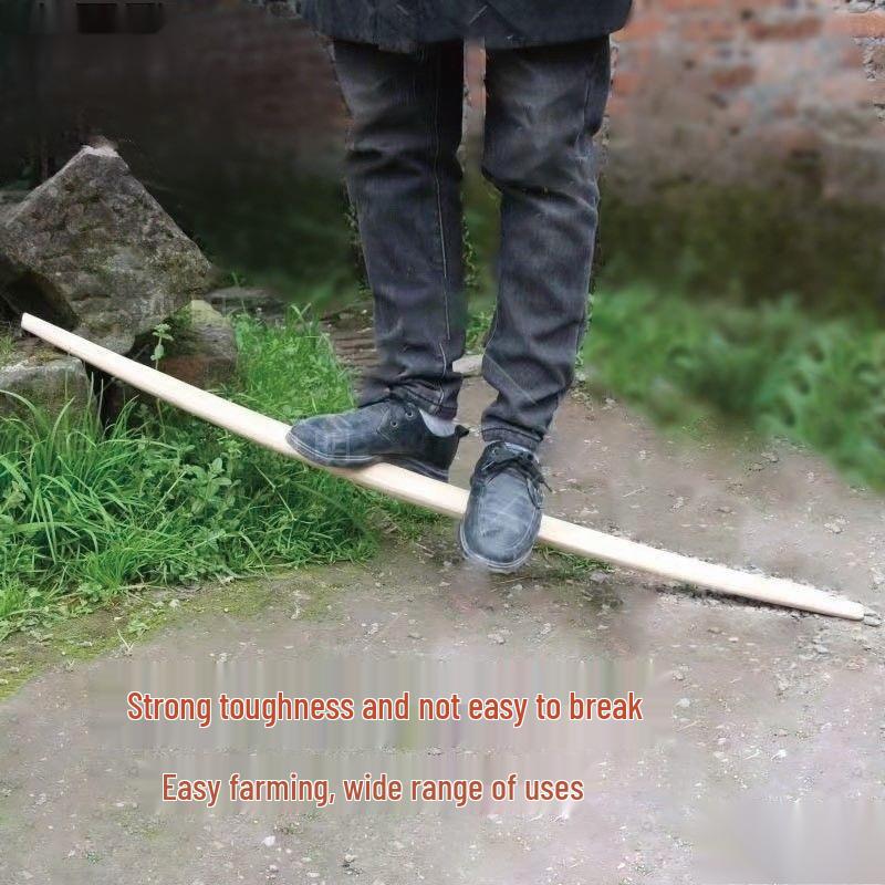 Doppelhaken-Tragestange aus Massivholz - Verdickte Zypresse, Traditionelles Haushalts-/Landwirtschaftsdesign