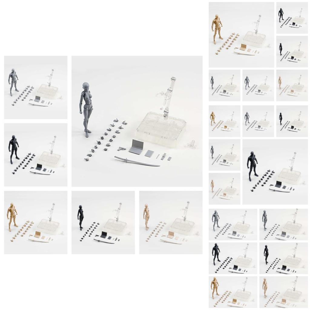 15cm Höhe Kunststoff/plastisch DIY Kombinationsfigurenmodell-Set für Heimdekoration