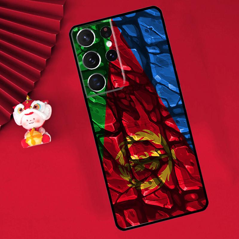 Eritrean Flag Case For Samsung Galaxy S25 S26 Ultra S22 S23 S24 Ultra S20 S21 Plus S10 S25 FE Cover Funda