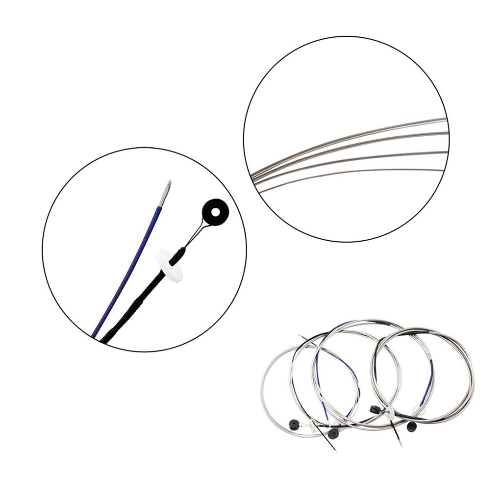 Full Set (G D A E) Double Bass String Strings Steel Core Nickel Chromium Wound Ball End