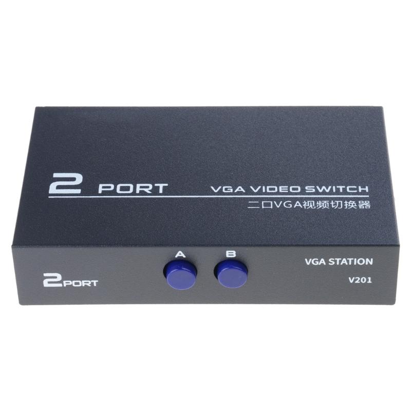 

Multi-purpose VGA Video Switch Adapter Converter Box for PC Monitor Accessory 2 Ports Switcher Splitter for Home Device 1