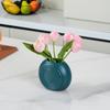 Unbreakable Plastic Flower Vases With Ceramics Look Modern Design For Small Bouquets Indoor Table Centerpieces Decors