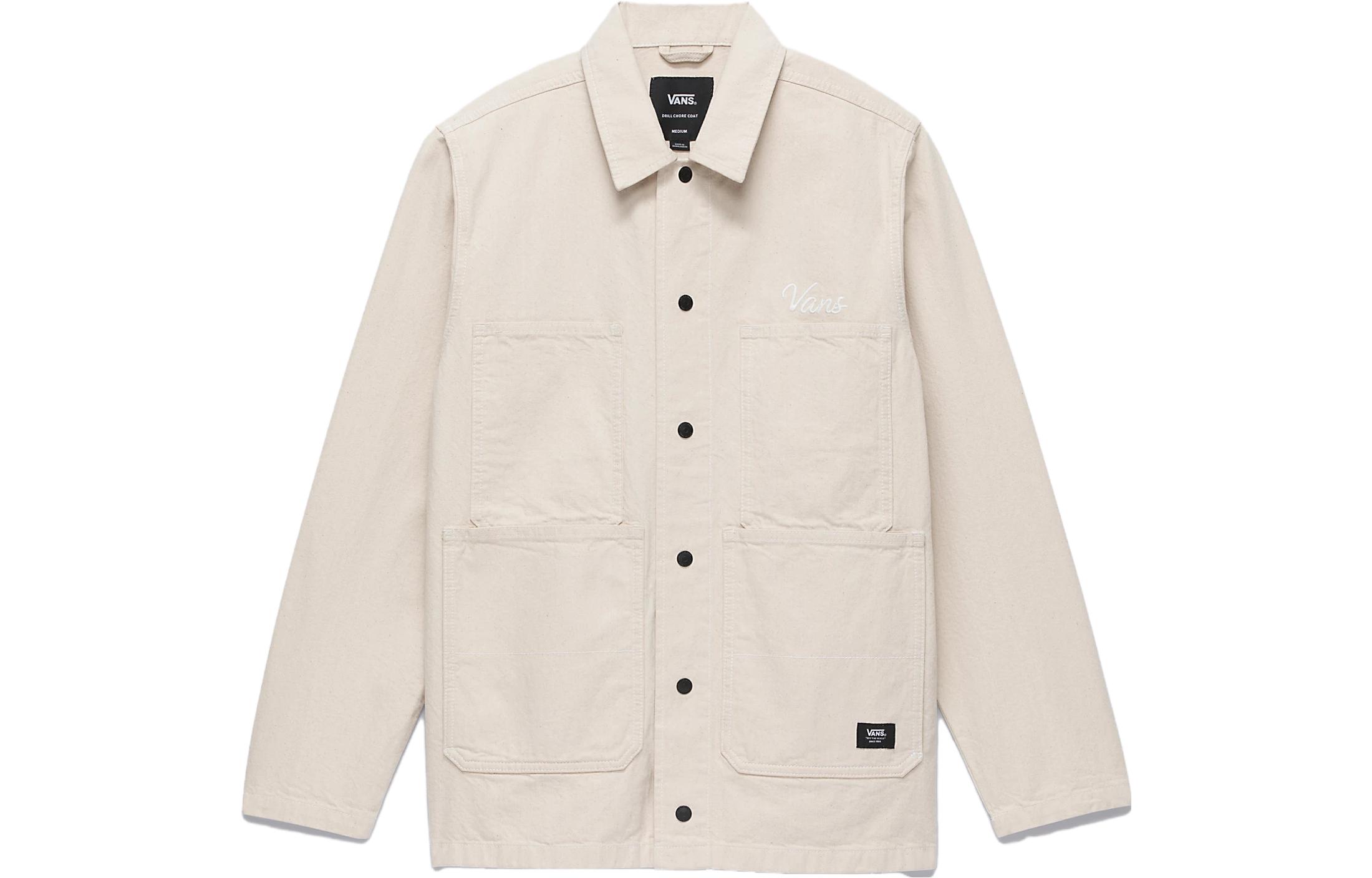 Vans Hickory Stripe Drill Chore Jacket Men s Ecru VN0008G27VJ M
